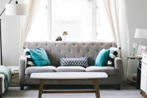 Living room - check your furniture for any damages before packing