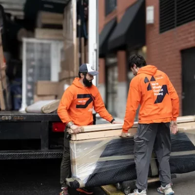 residential movers carrying boxes